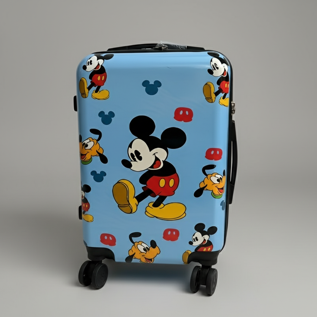 Mala Mickey Mouse com fundo cinzento