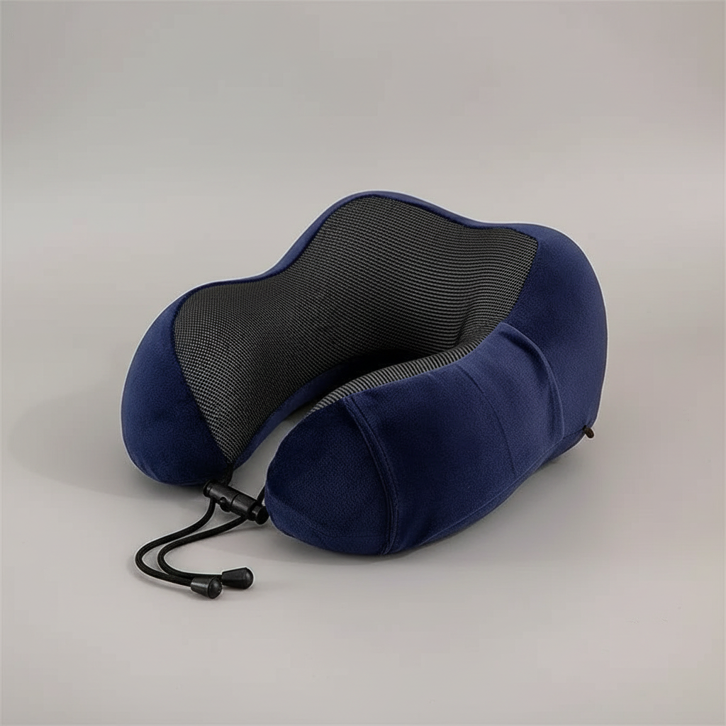 Almofada de pescoço azul marinho - vista 1