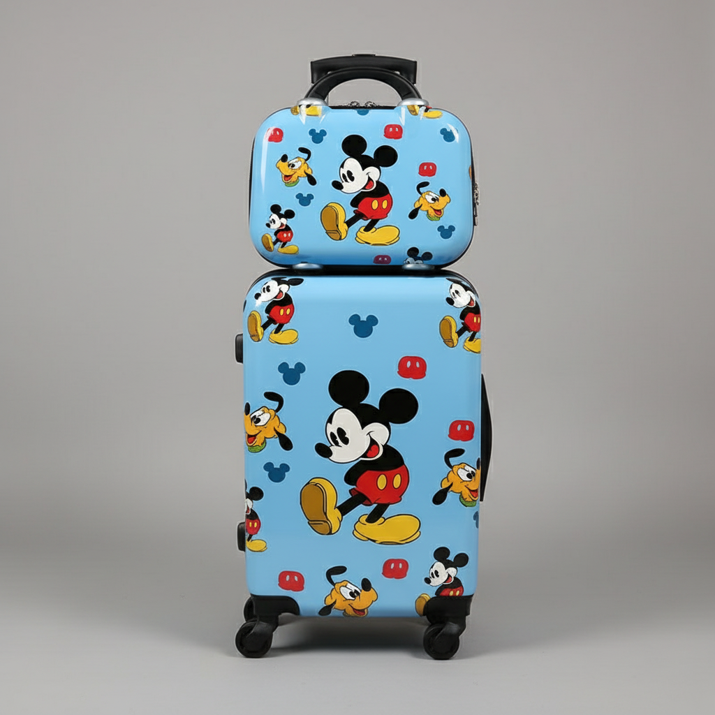 Mala Mickey Mouse com fundo cinzento