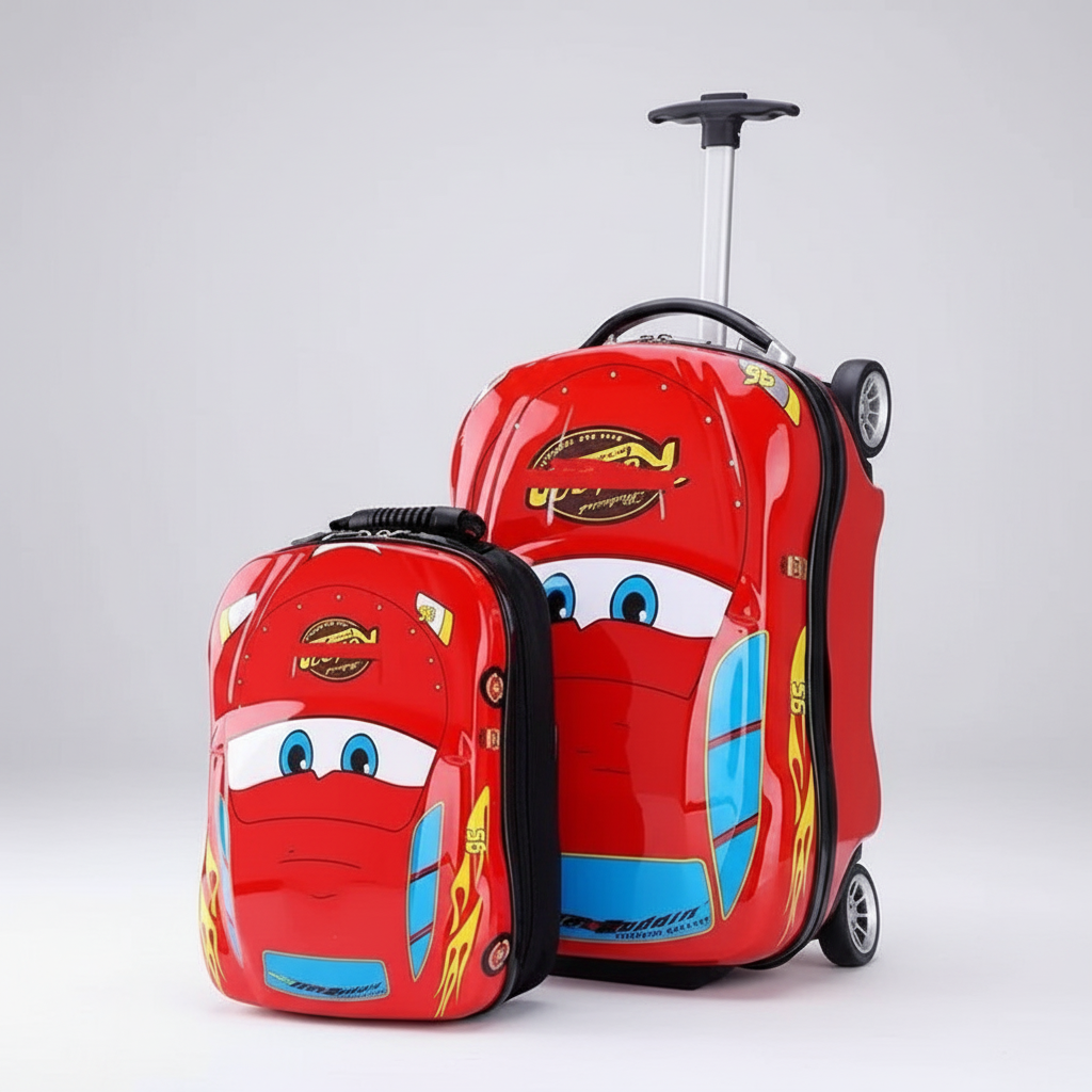 Set vermelho com fundo cinza